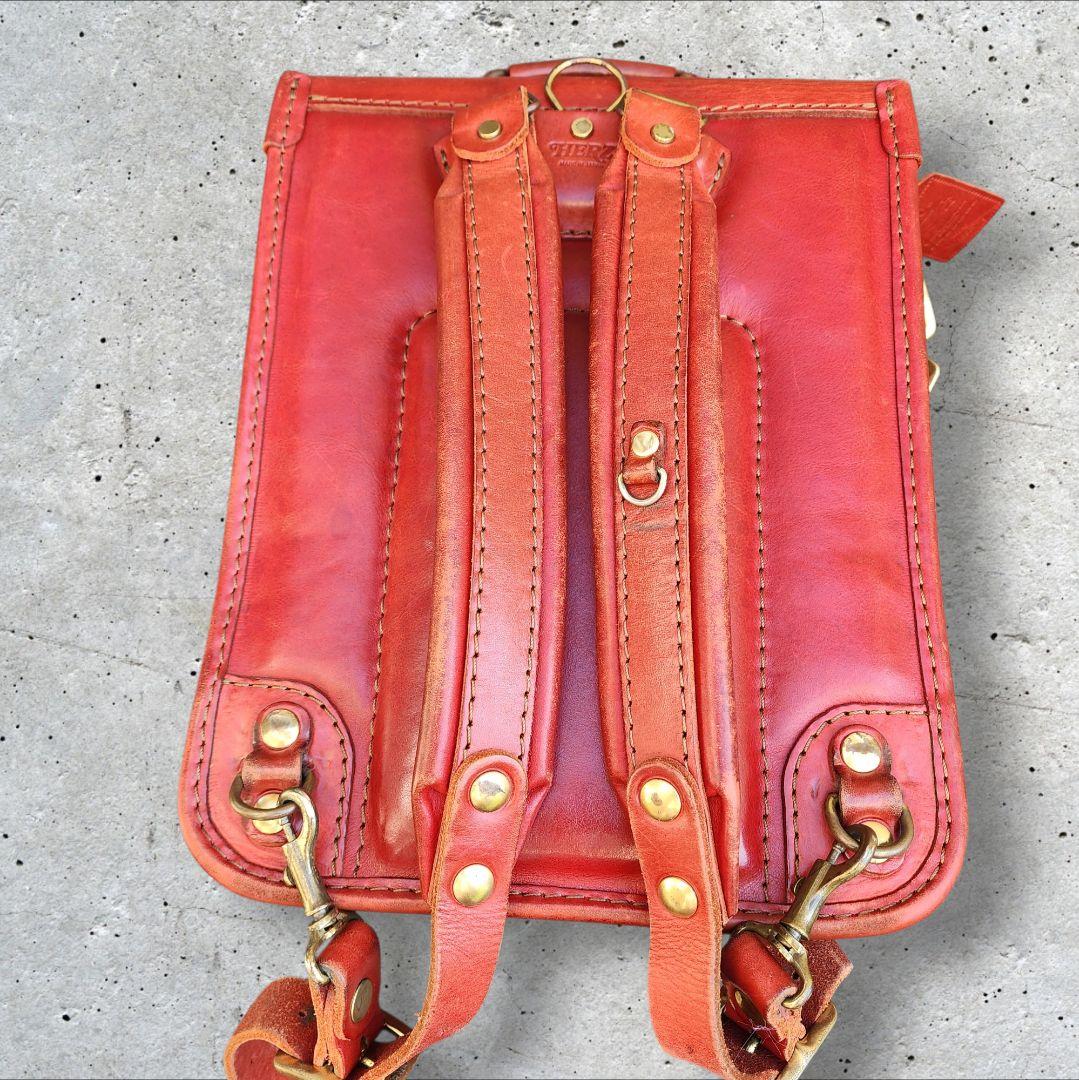 【HERZ】ランドセル／革／ヘルツ／鞄／レッド／大人／ハードレザー 40周年