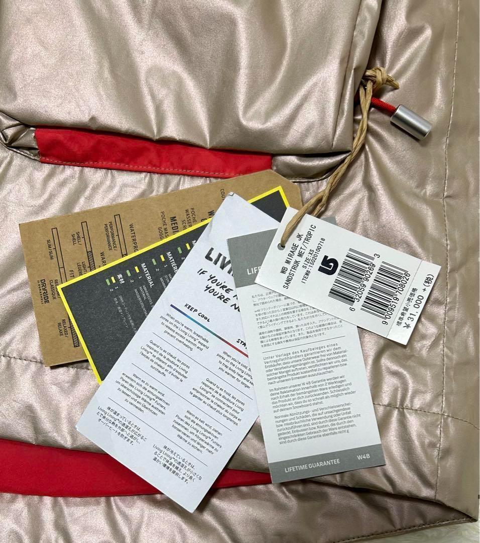 【未使用】バートン BURTON MIRAGE ジャケット XS サンド