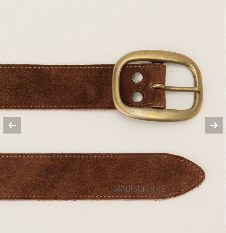 マディソンブルー　ラウンドバックルベルト