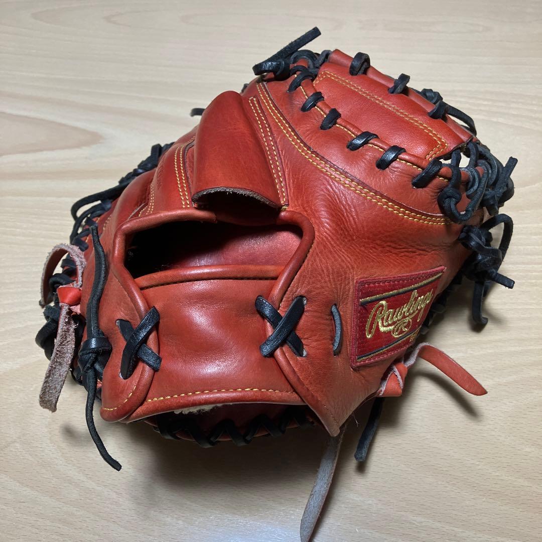 即戦力❣️ 型付き 美品 キャッチャーミット 右投げ 革 オリジナル