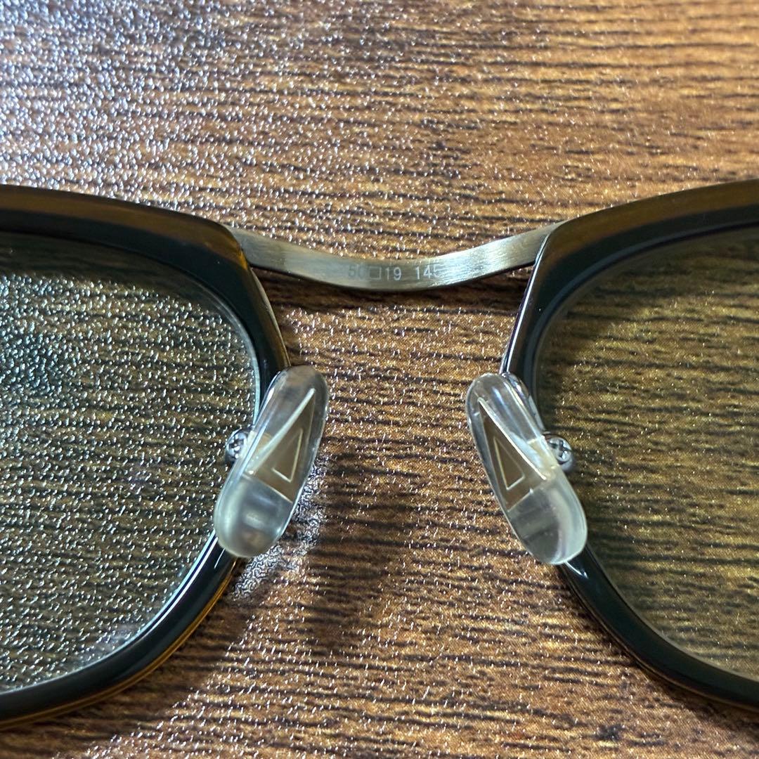 【美品】金子眼鏡× イッセイミヤケ 日本製 サングラス スモークレンズ 金茶