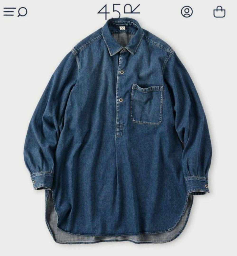 45R 45プチデニムの908グランパプルシャツ サイズ3 完売品 - メルカリ