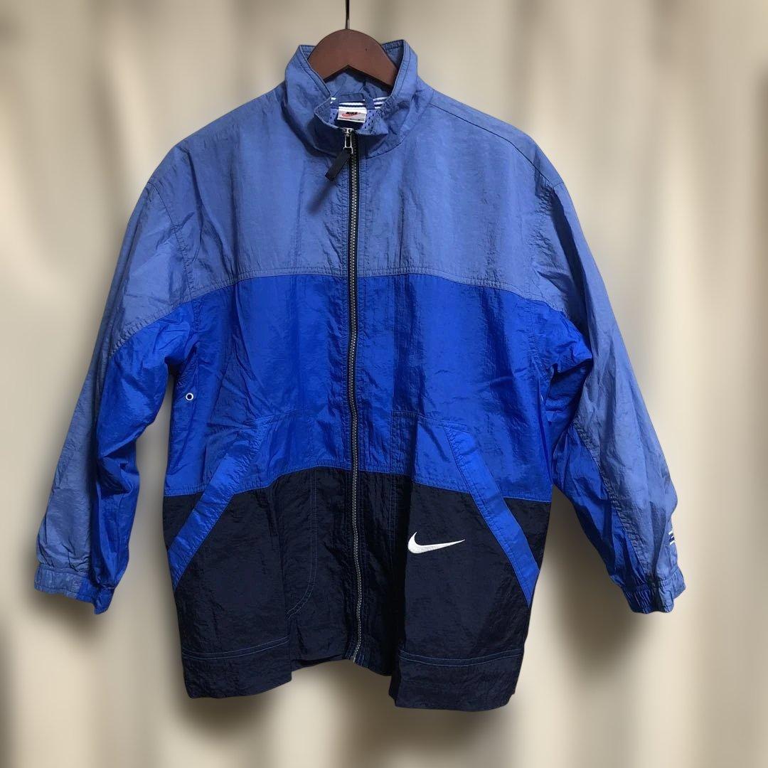 NIKE 90s銀タグ ナイロンジャケット L ナイキ 古着ヴィンテージ y2k