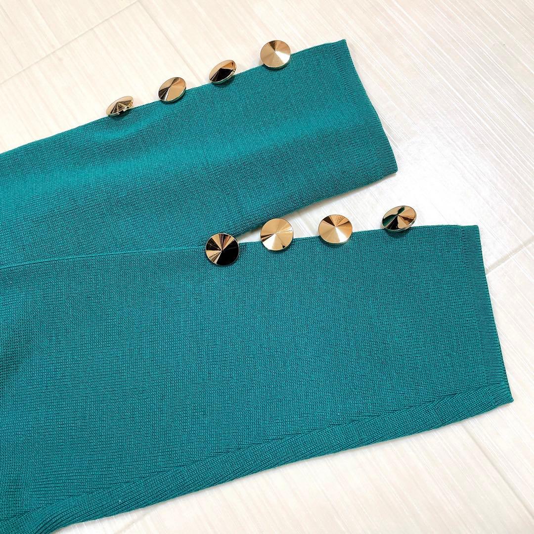 美品✨Yves Saint Laurent ニットワンピース シルク混ウール