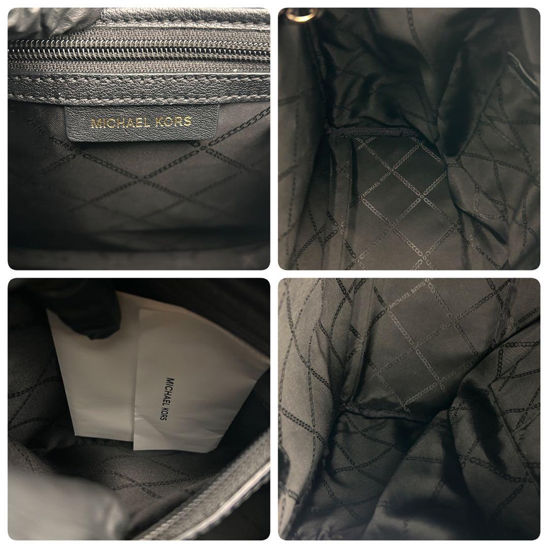 ✨美品✨ MICHAEL KORS リュック バックパック ブラック レザー