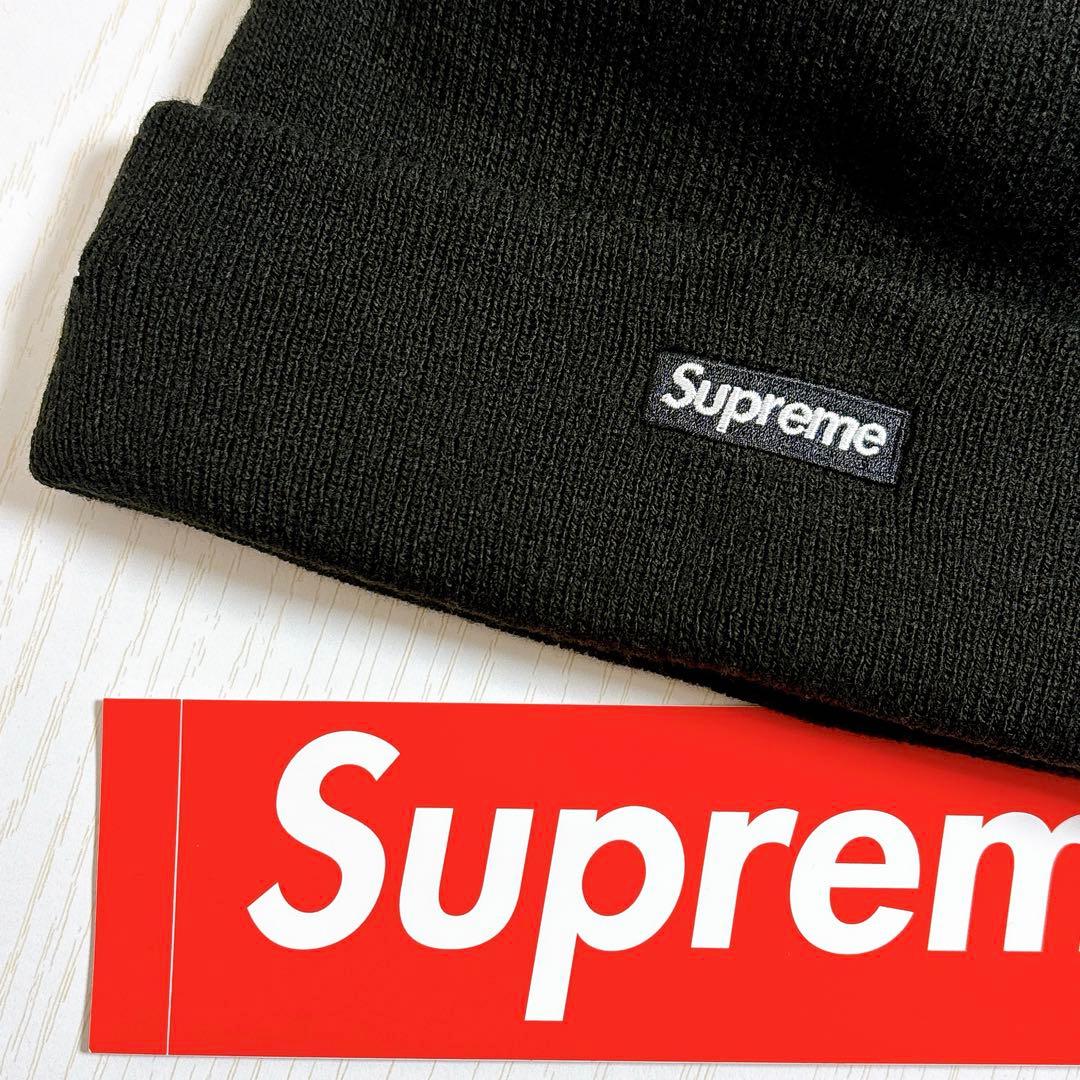 Supreme NEW ERA ニット帽　ビーニー　デビル　Sロゴ　ブラック　黒