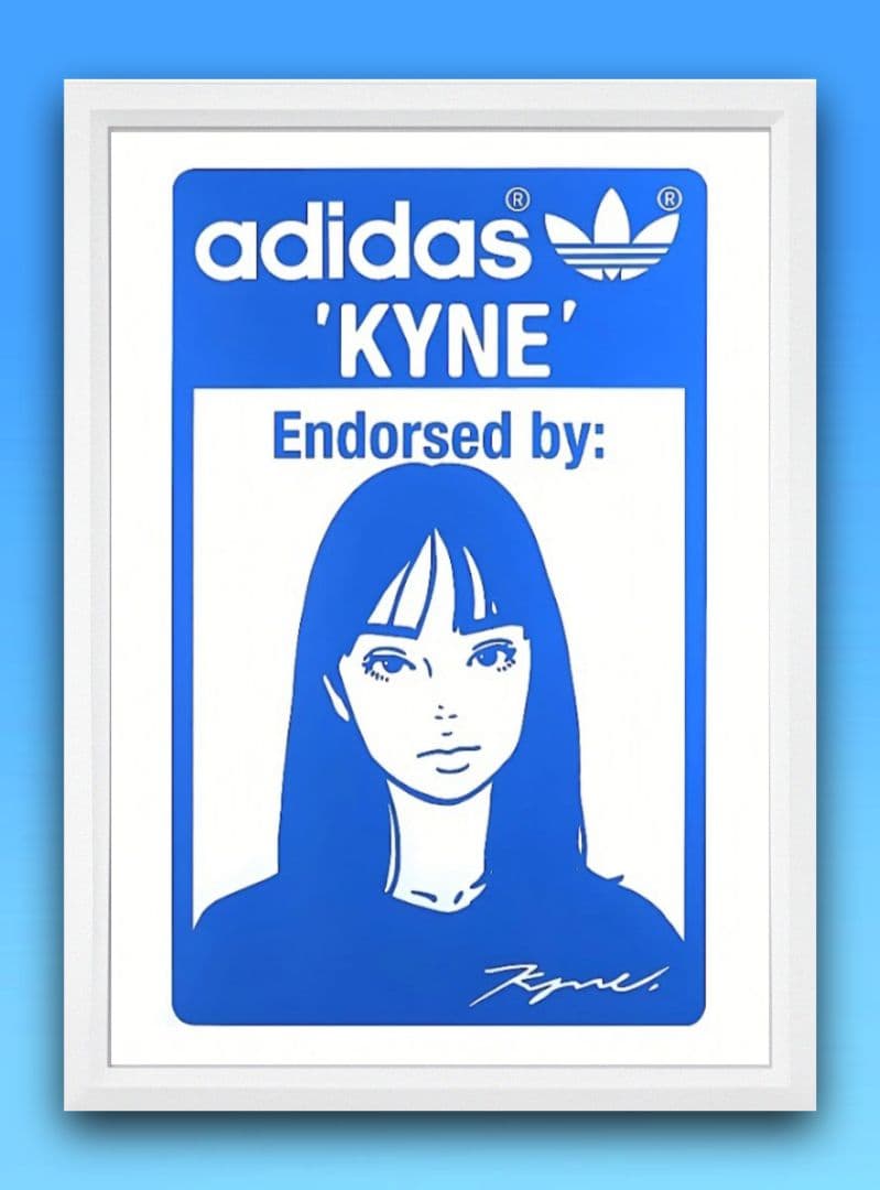 kyne/adidas キネ・アディダス【A4サイズ写真ポスター額装付2点セット