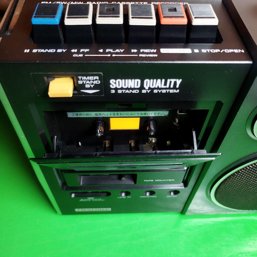 TOSHIBA　3BAND（AM・FM・SW 短波放送）ラジカセRT-580F