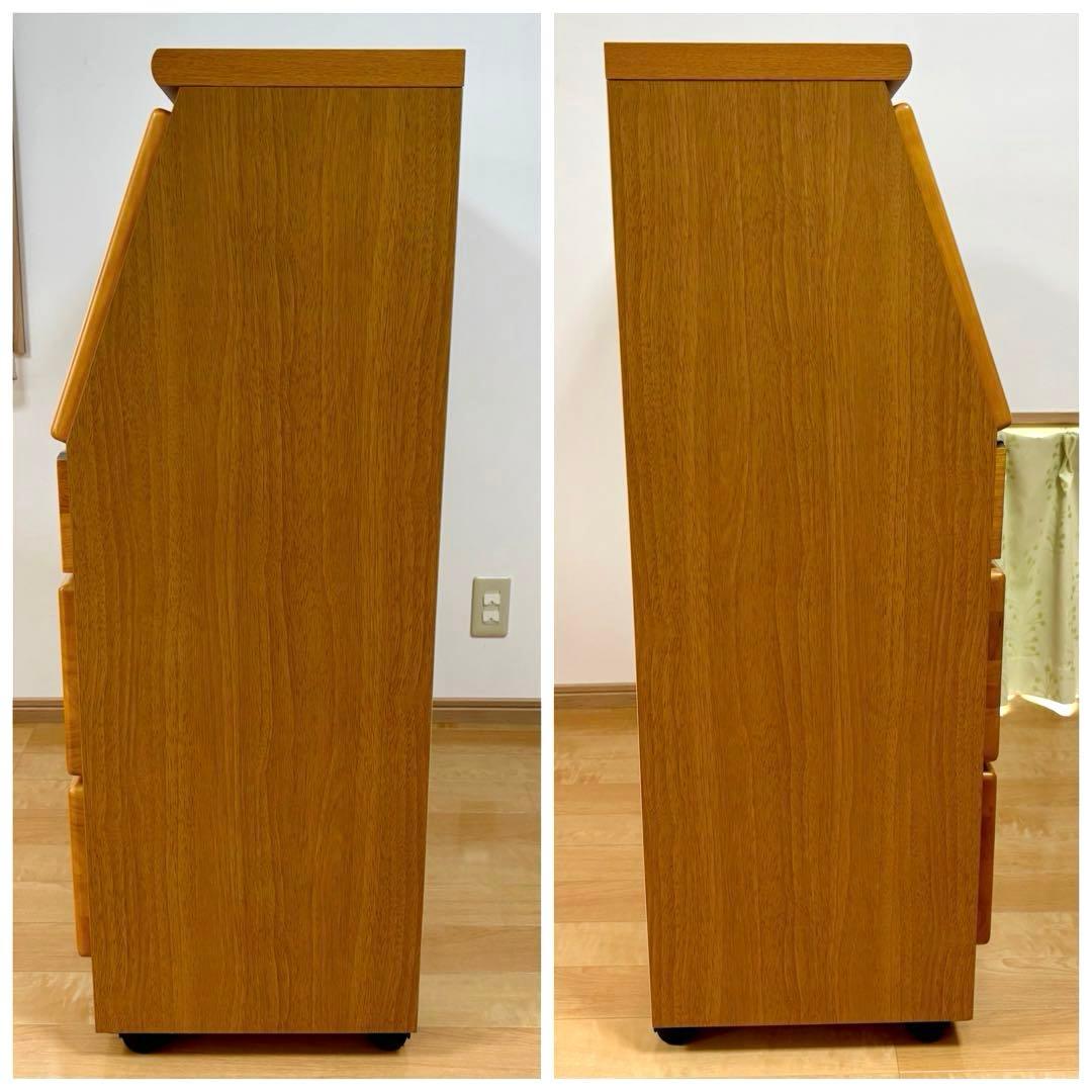 吉川木工 天然木 ライティングビューロー ライティングデスク 机