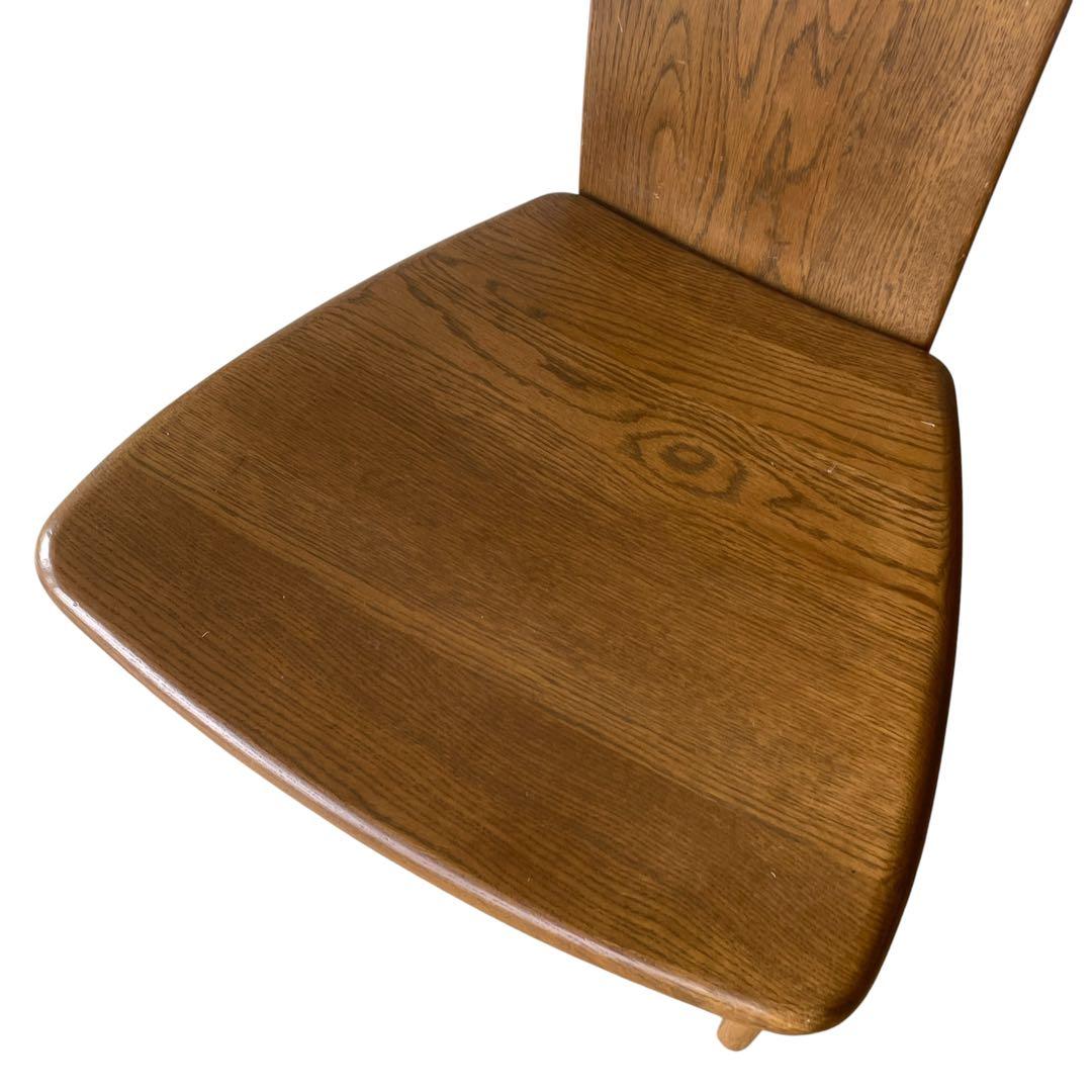 （2/4）浜本工芸 楢材 ナラ材 オーク材 ダイニングチェア