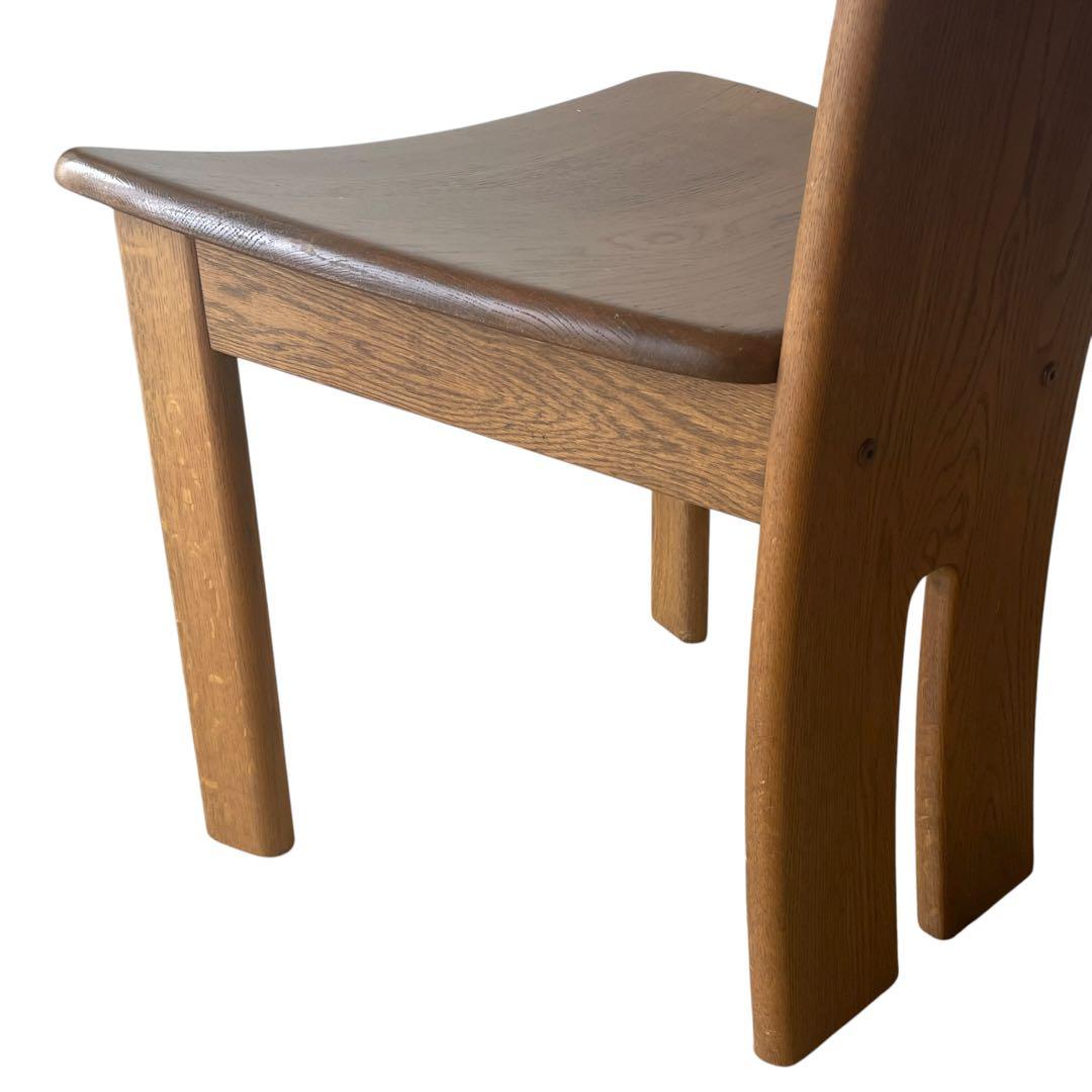 （2/4）浜本工芸 楢材 ナラ材 オーク材 ダイニングチェア