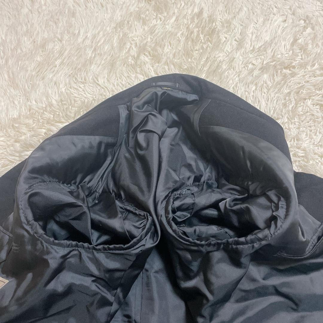 極上✨カシミヤ100% マキシ丈　ダブル チェスターコート　XL ブラック