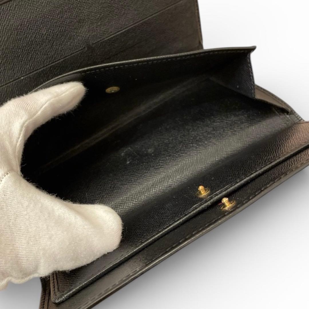 【美品・箱付き】ルイヴィトン エピ ポルト トレゾール インターナショナル 黒