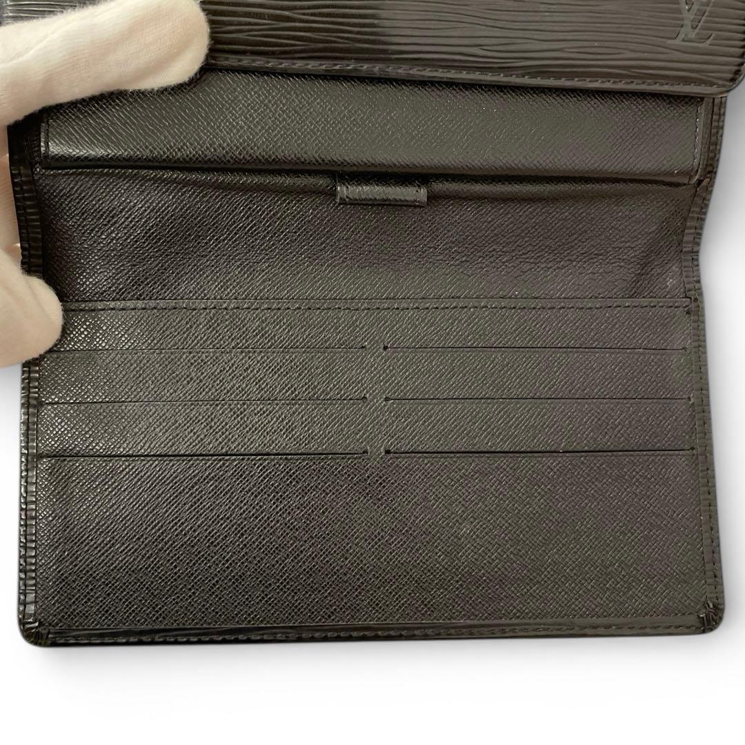 【美品・箱付き】ルイヴィトン エピ ポルト トレゾール インターナショナル 黒