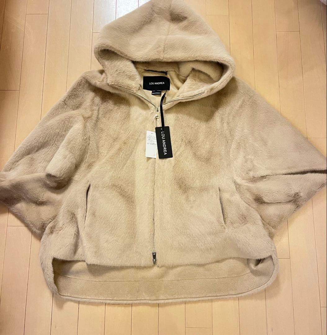 新品　ウィムガゼット「LOUANDREA」別注フェイクムートンコート