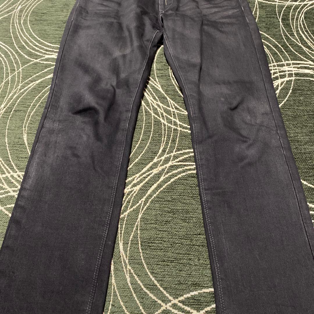Black Barrett black coating denim pants consterior.com