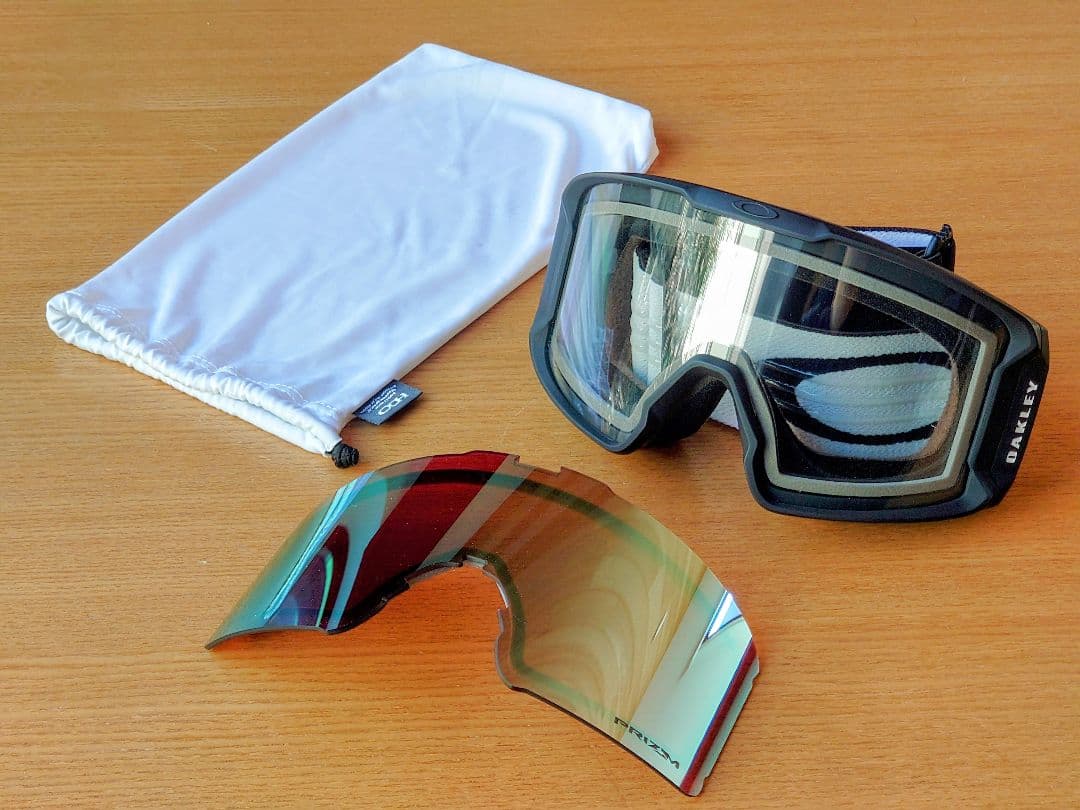 新品未使用 OAKLEY スキーゴーグル 交換レンズ付き ミラーコーティング