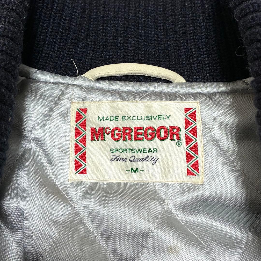 McGREGOR マクレガー 袖革 本革 牛革 レザー切替 スタジャン Mサイズ