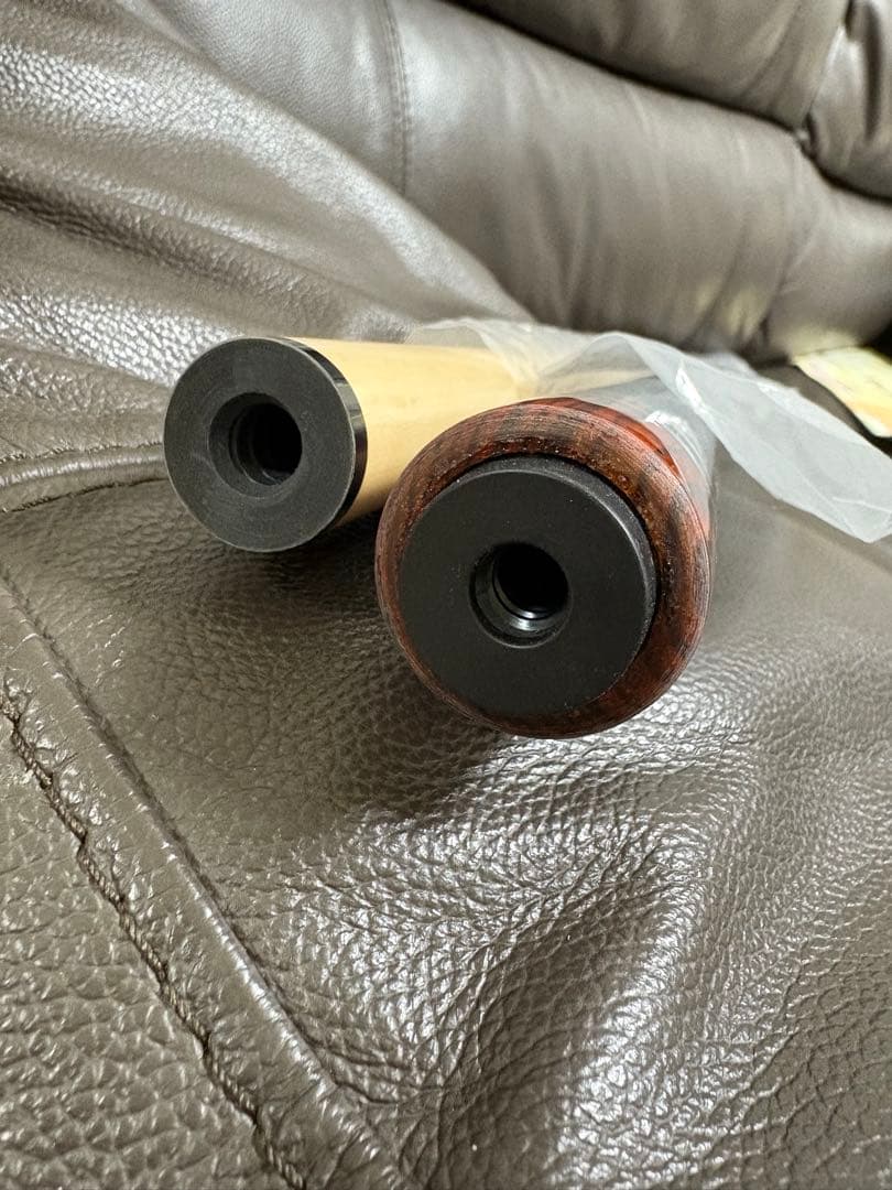 新品】品質ハンドメイド 3Aメイプル × ココボロ ×本革グリップ12.4mm