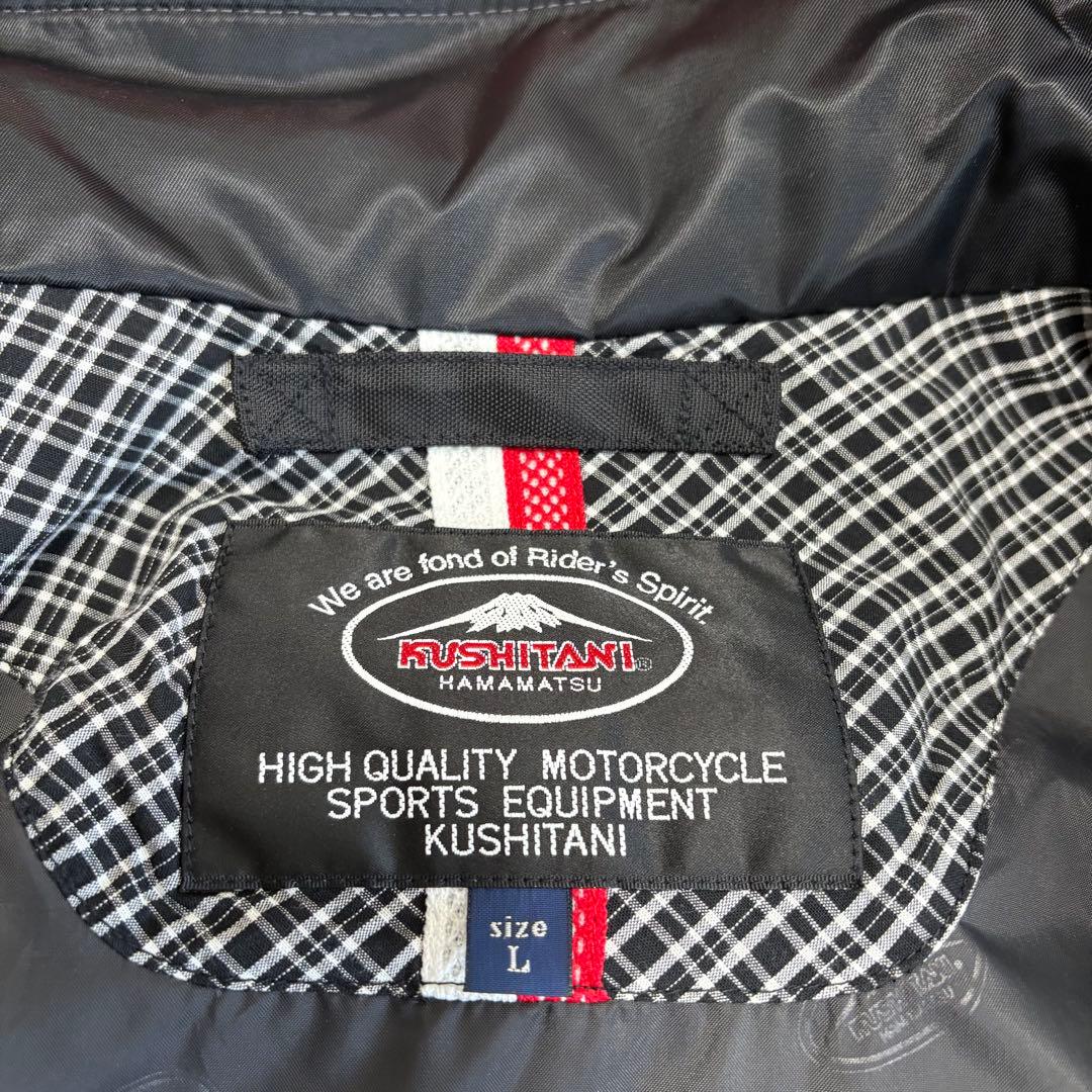 【美品】クシタニ アキュートジャケット・L／ライトグレー 冬※プロテクター付