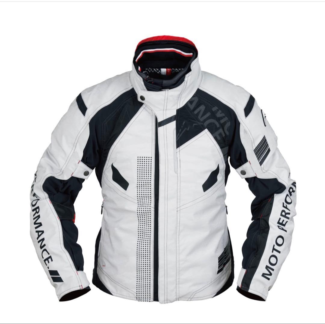 【美品】クシタニ アキュートジャケット・L／ライトグレー 冬※プロテクター付