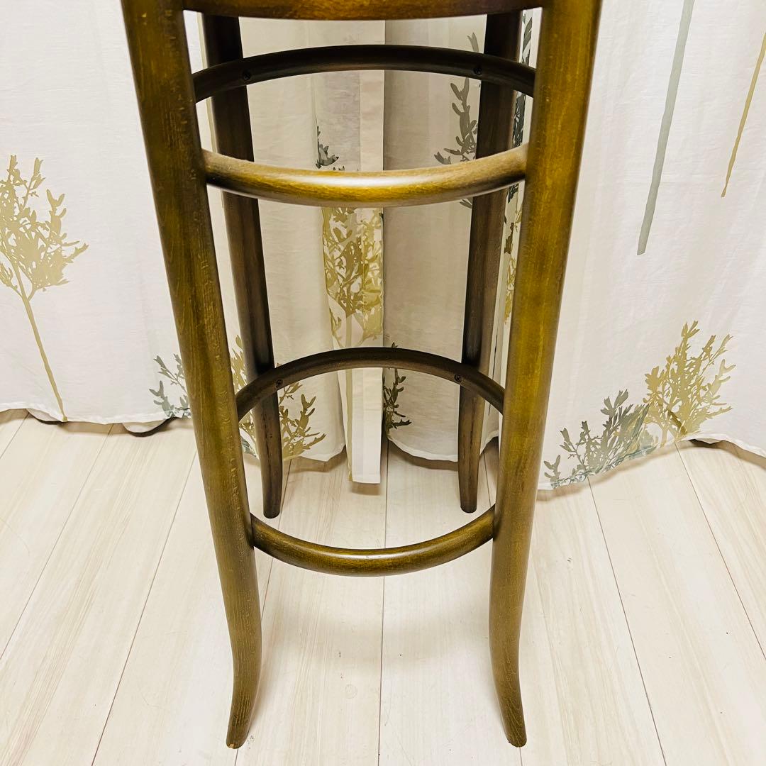 【秋田木工】　ベントウッドチェアー　曲木　ハイチェア