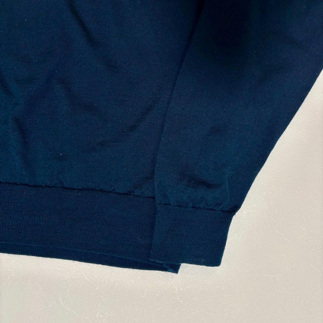 ジョンスメドレー タートルネックニット メリノウール GREEN M定価約5万円