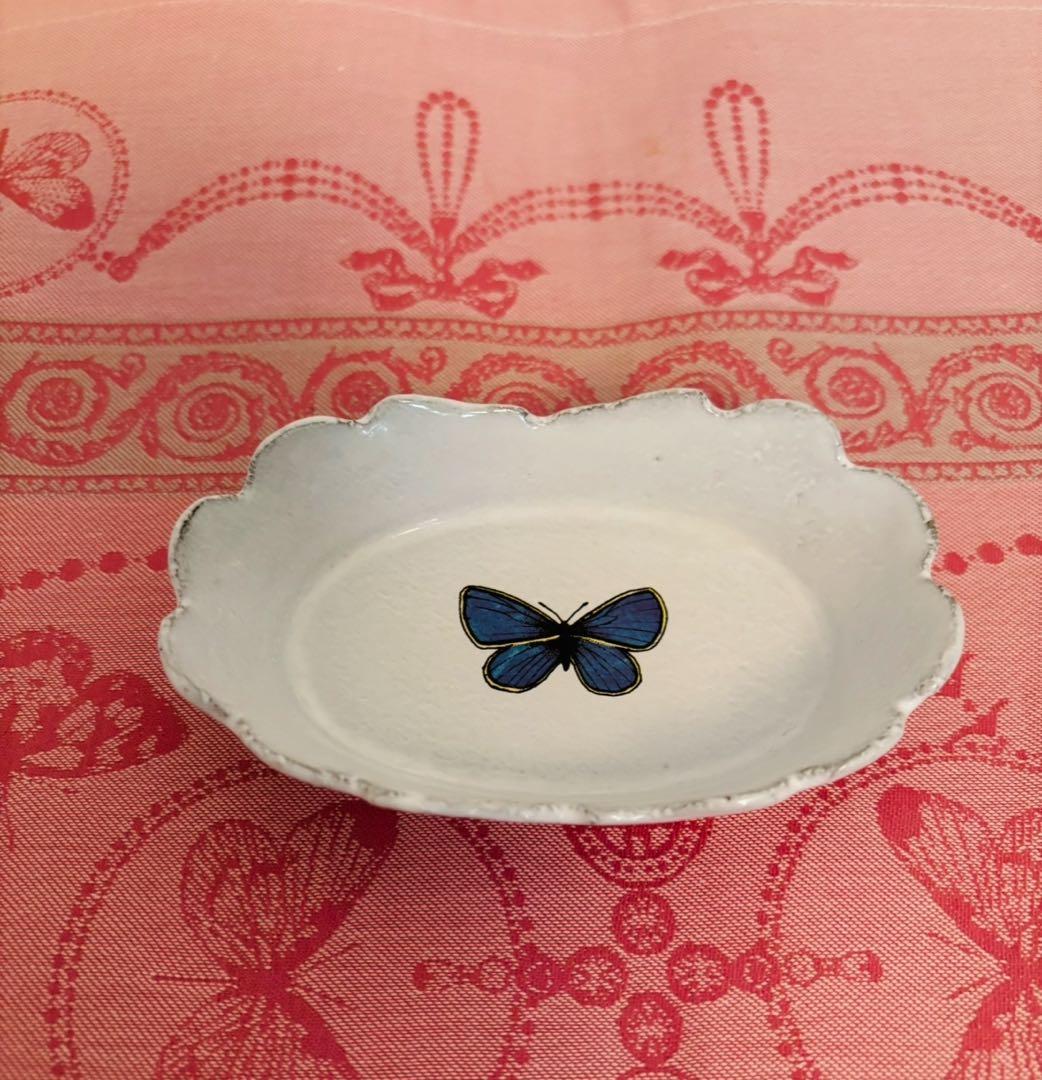 Astier de VillatteJohn Derian ダークブルー蝶皿 - メルカリ