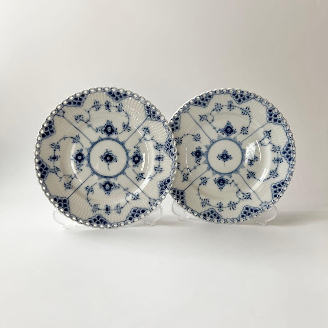 ロイヤルコペンハーゲン ブルーフルーテッド フルレース #1087プレート