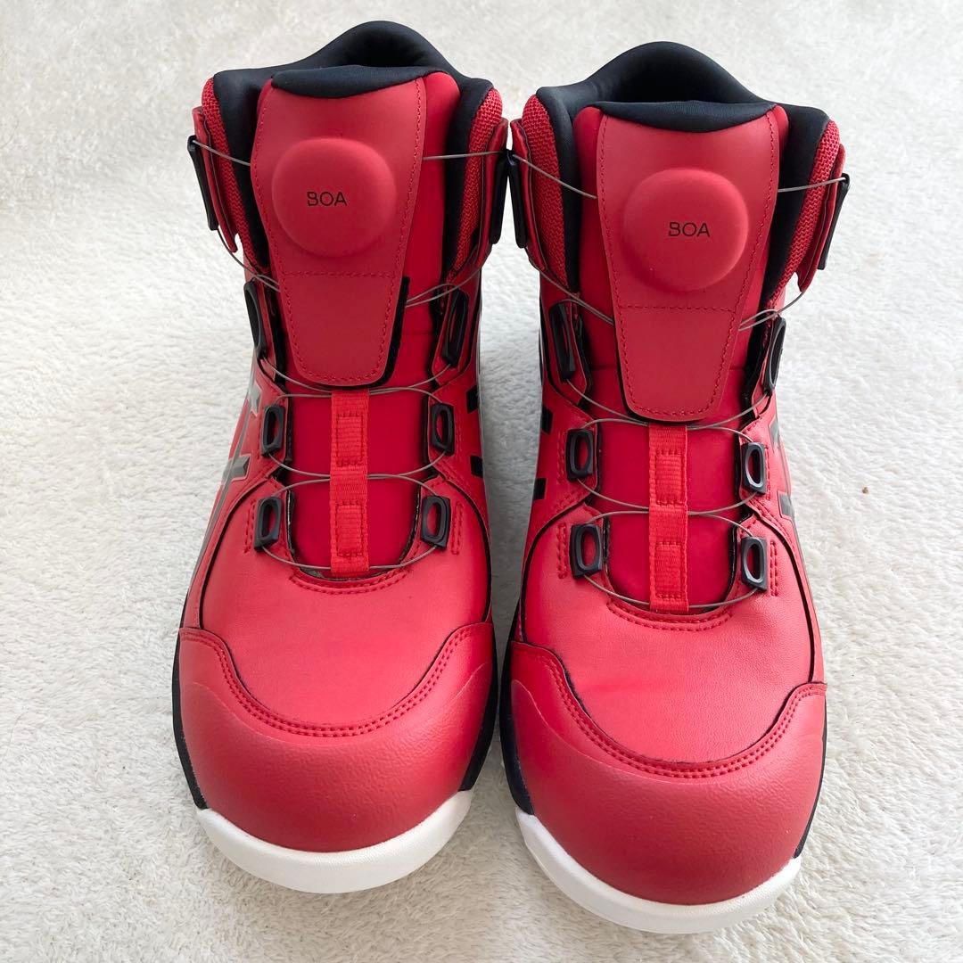 新品　アシックス 安全靴 ウィンジョブ CP304 BOA 27.5cm 赤黒