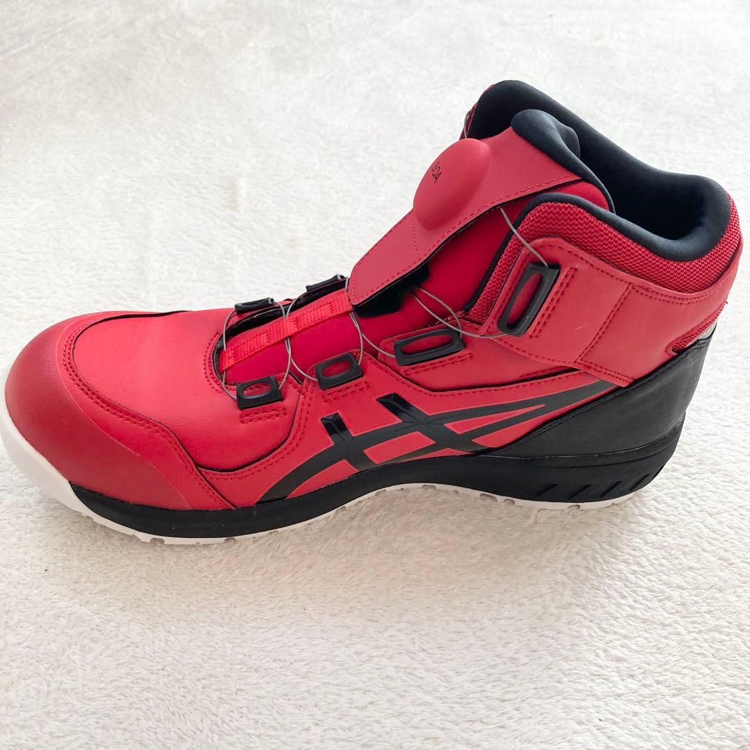 新品　アシックス 安全靴 ウィンジョブ CP304 BOA 27.5cm 赤黒