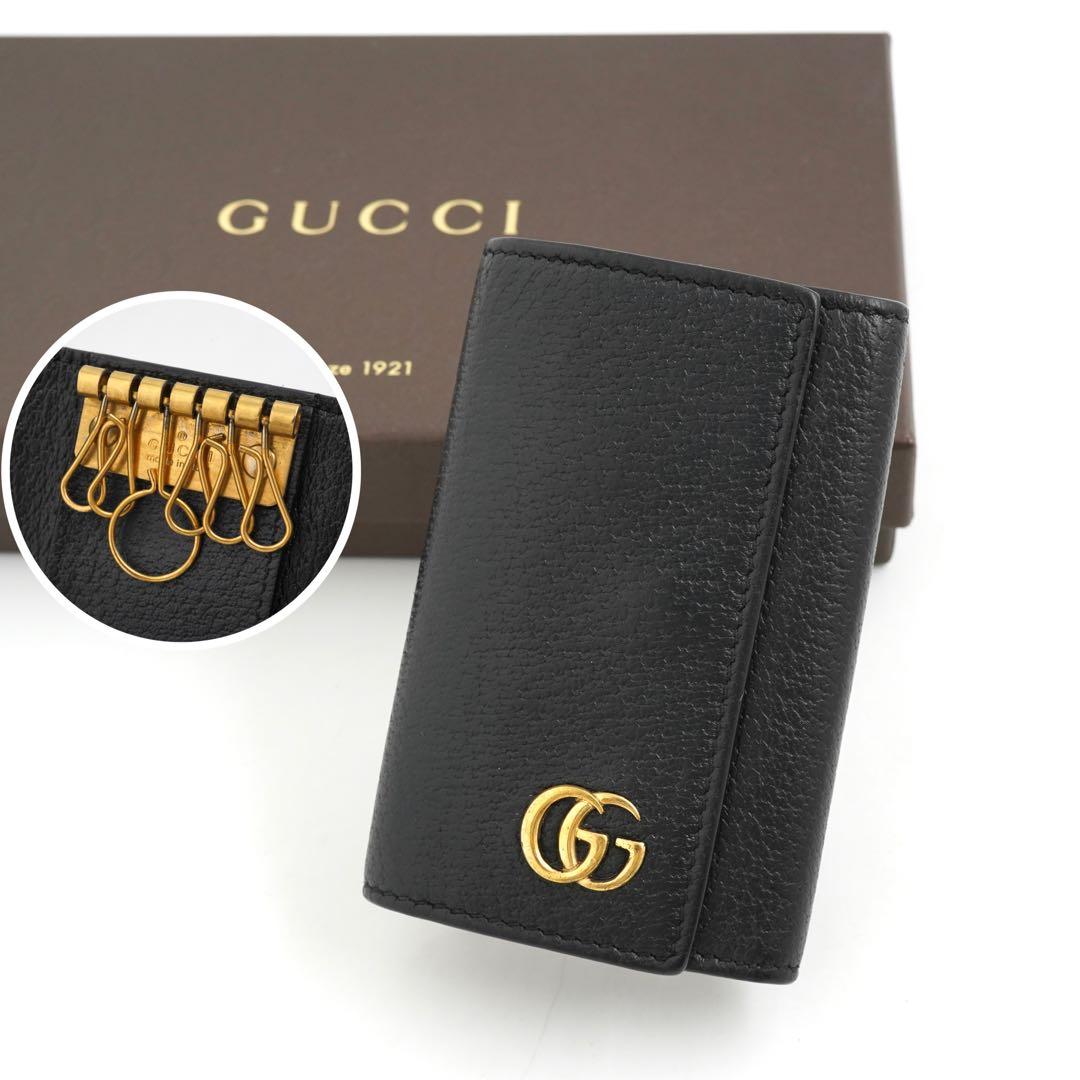 ✨未使用に近い✨　GUCCI キーケース　キーリング　マーモント　6連　GGロゴ