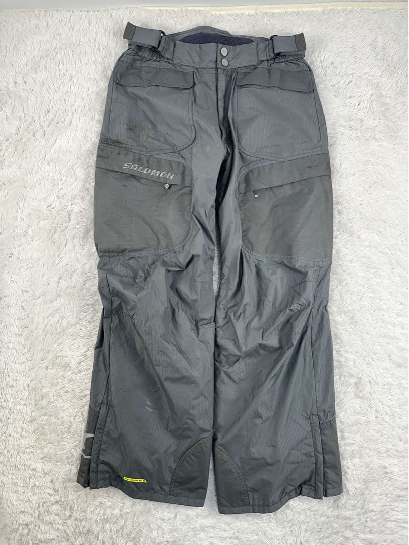 サロモン　スノーボードウェア　スキーウェア　セットアップ　撥水　灰色　XL
