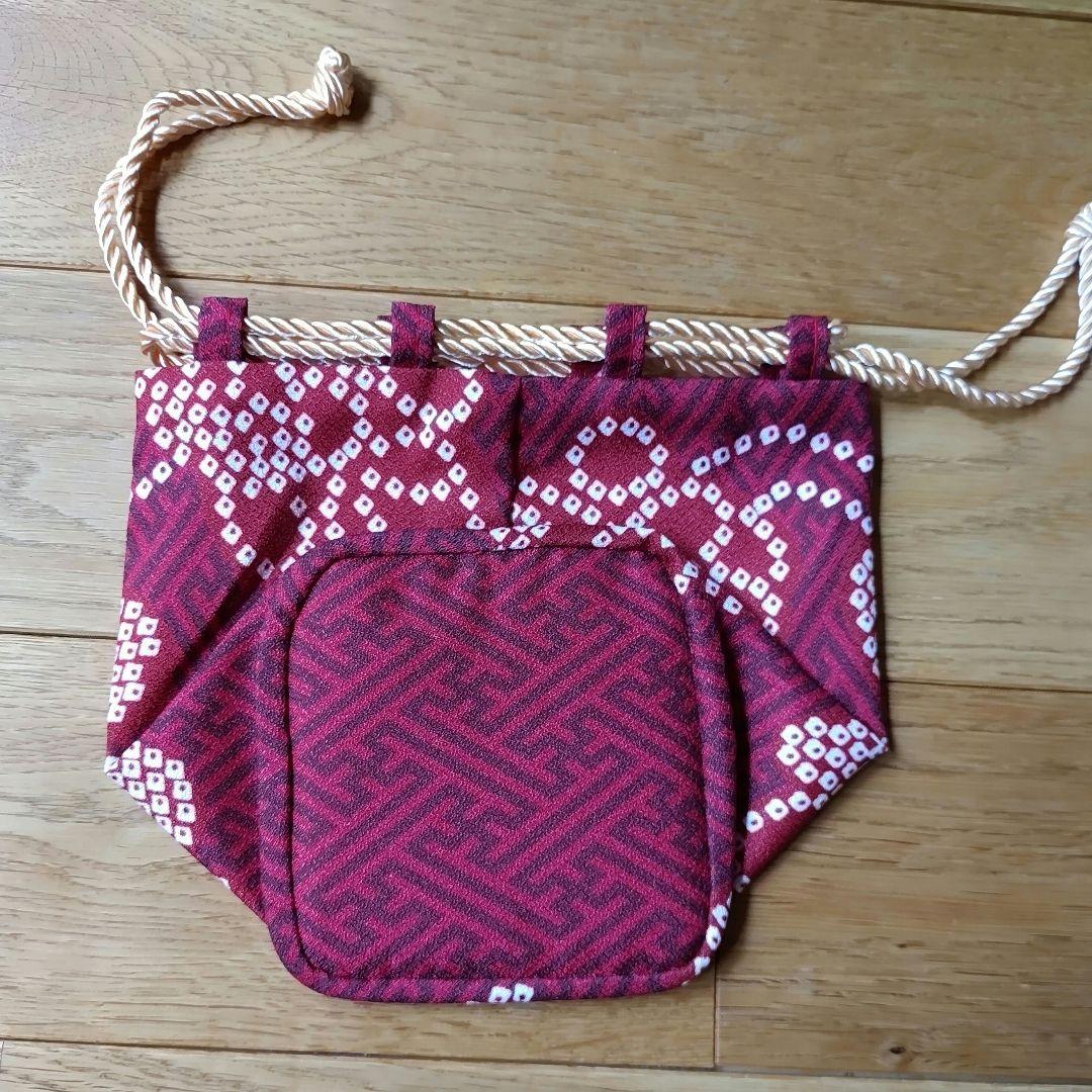 【新品】七五三３歳用被布コートセット 女の子 ひよこ商店 レトロ赤