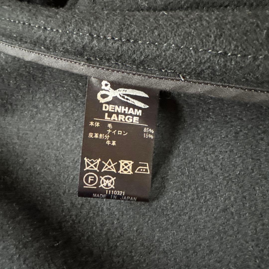 x*a様 デンハム　ダッフルコート　黒 サイズ　L