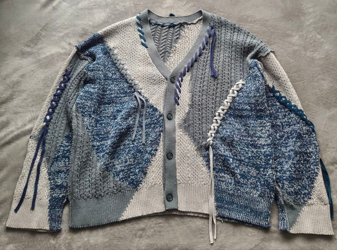 HARE ステッチキリカエニットカーディガン - メルカリ