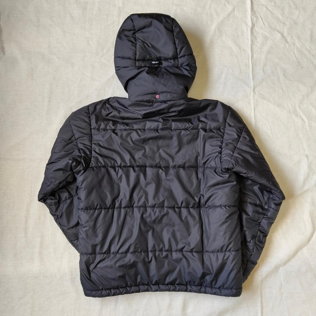 美品 00s パタゴニア パフジャケット ブラック 黒 M フード 完品