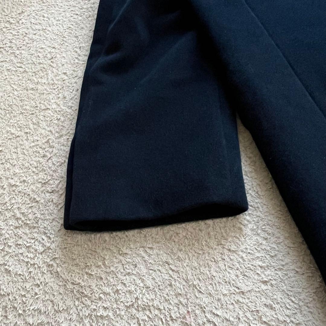 イヴサンローラン チェスターコート アンゴラ ウール ネイビー 日本製