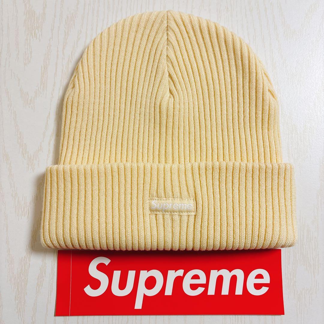 Supreme ニット帽　ビーニー　シュプリーム　アイボリー　クリーム　ホワイト
