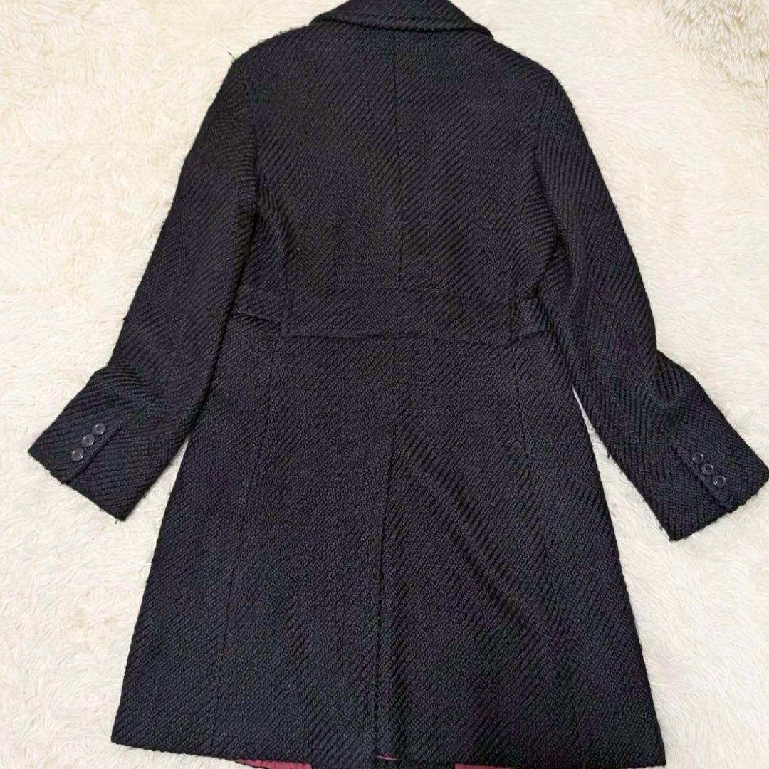 美品✨マックスマーラ &co ロングコート ラナウール ツイード 38