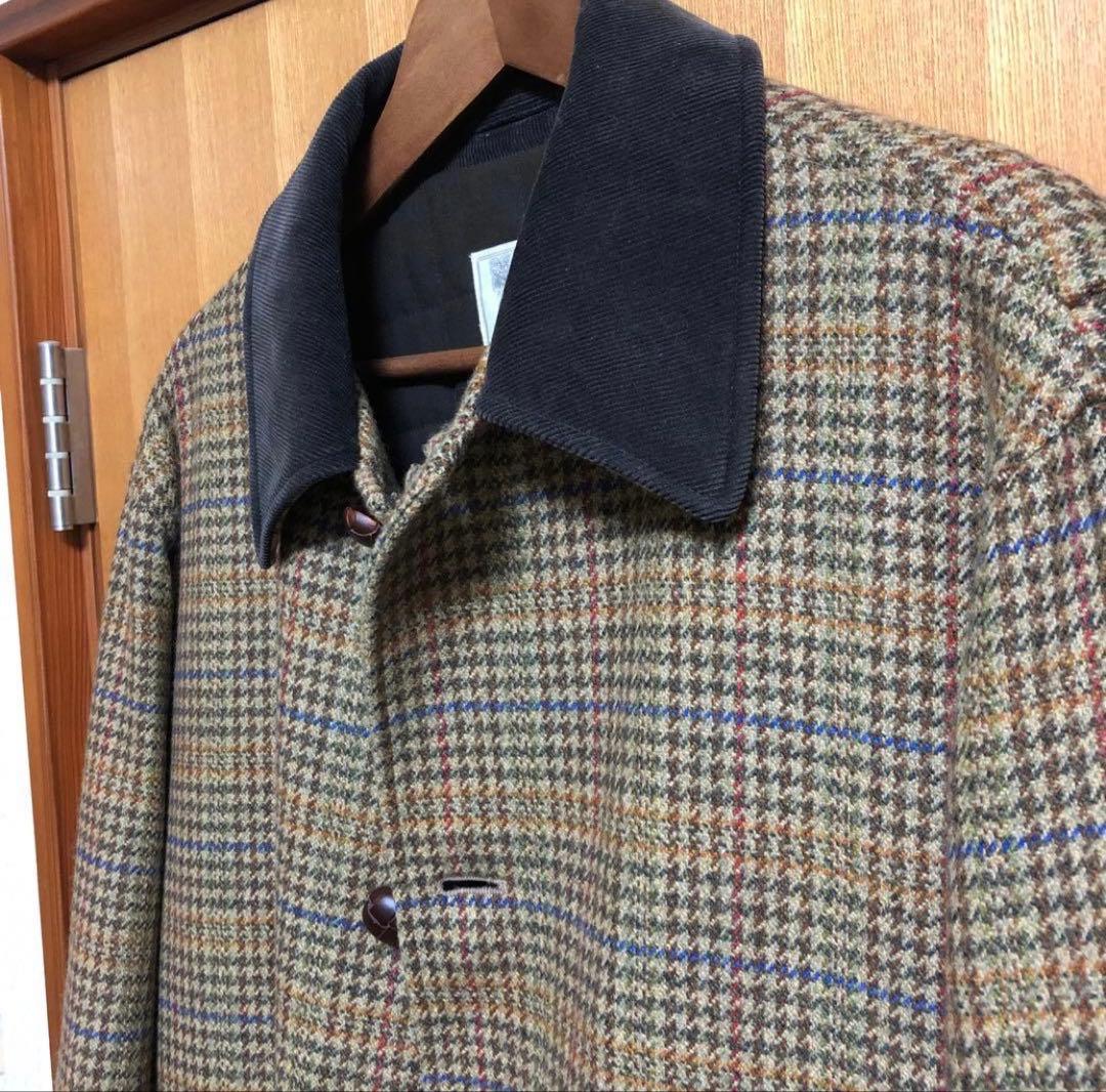 【格安】ブルックスブラザーズ チェック柄 ステンカラーコート