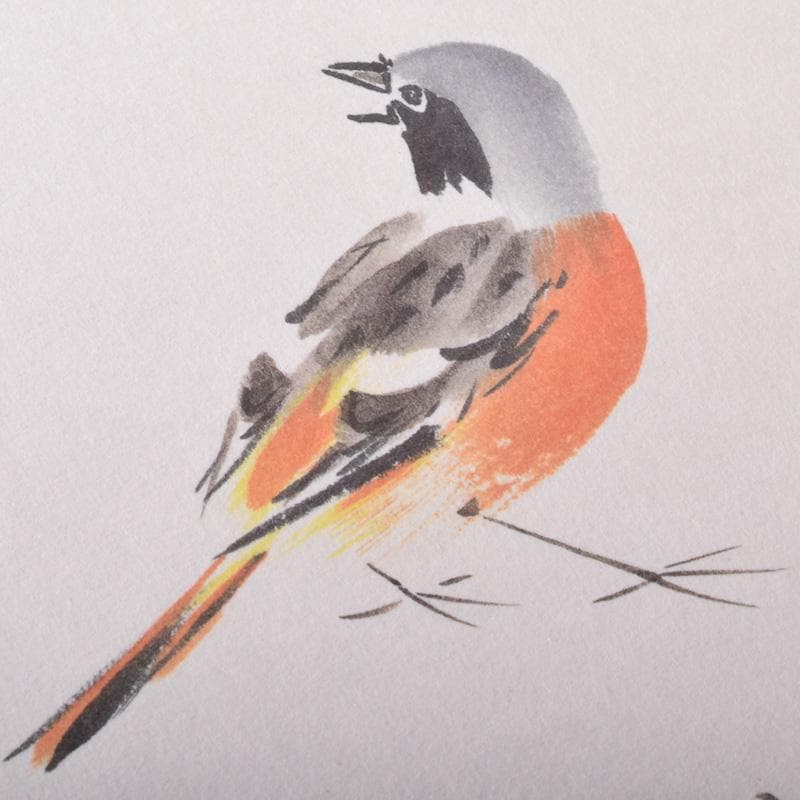 色紙絵 前大徳 須賀玄道筆 禅画花鳥図 二十四節気 共