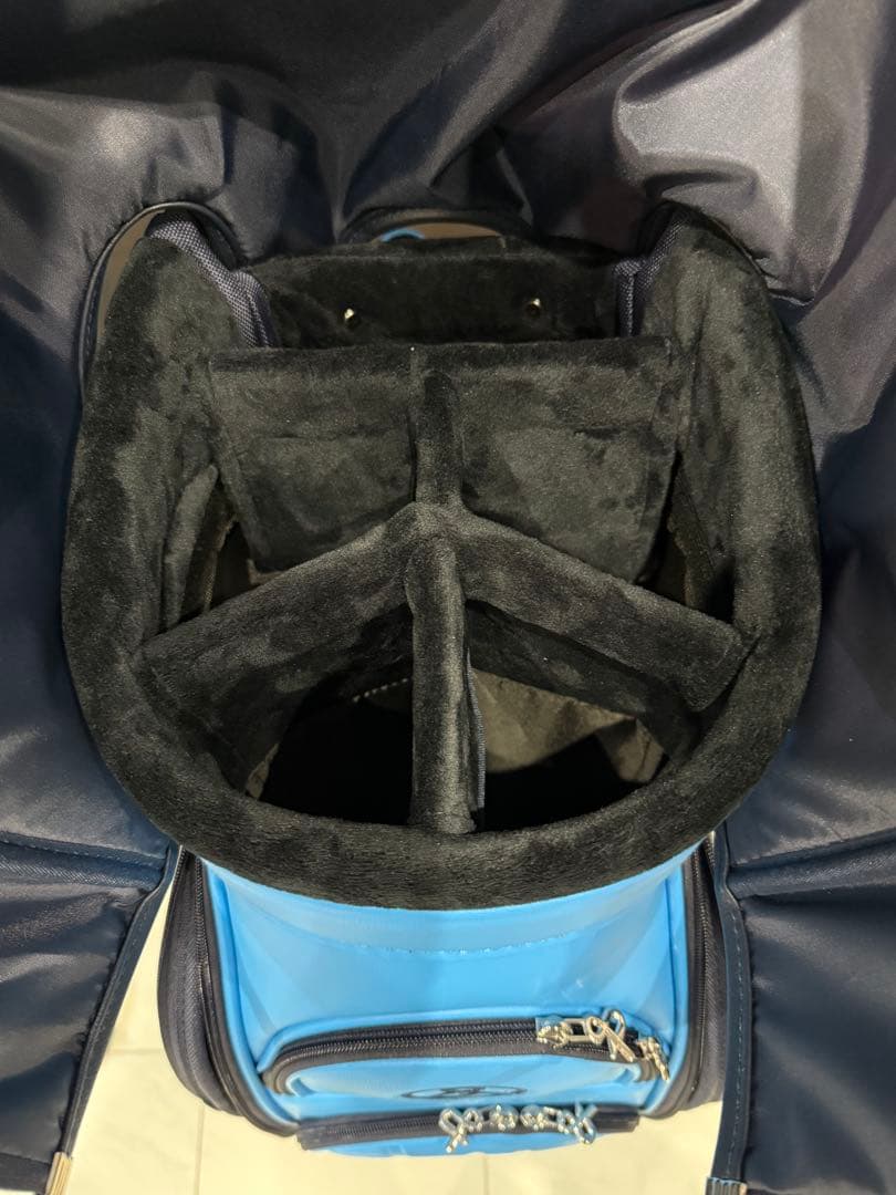 and per se 2025年新作キャディバッグユニセックス　ターコイズブルー