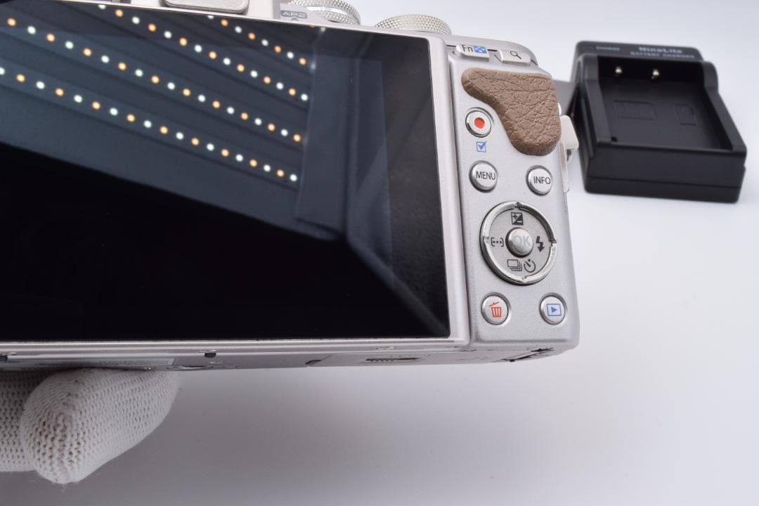 #51a ショット数230 美品 オリンパス PEN E-PL8 ボディ 充電器