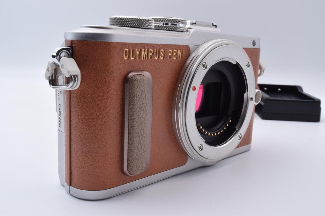 #51a ショット数230 美品 オリンパス PEN E-PL8 ボディ 充電器