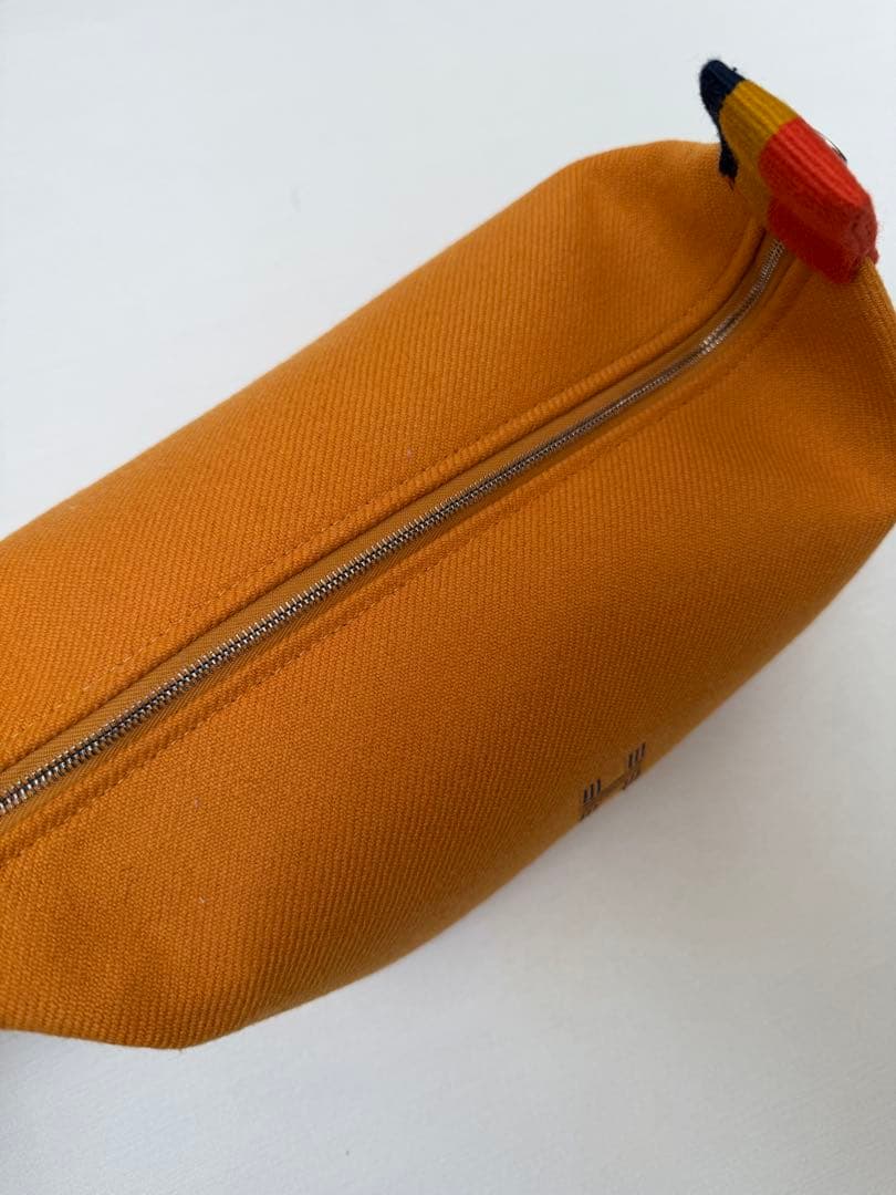 【エルメス】バス用ポーチ 《ブリッド・ア・ブラック》 PM イエロー