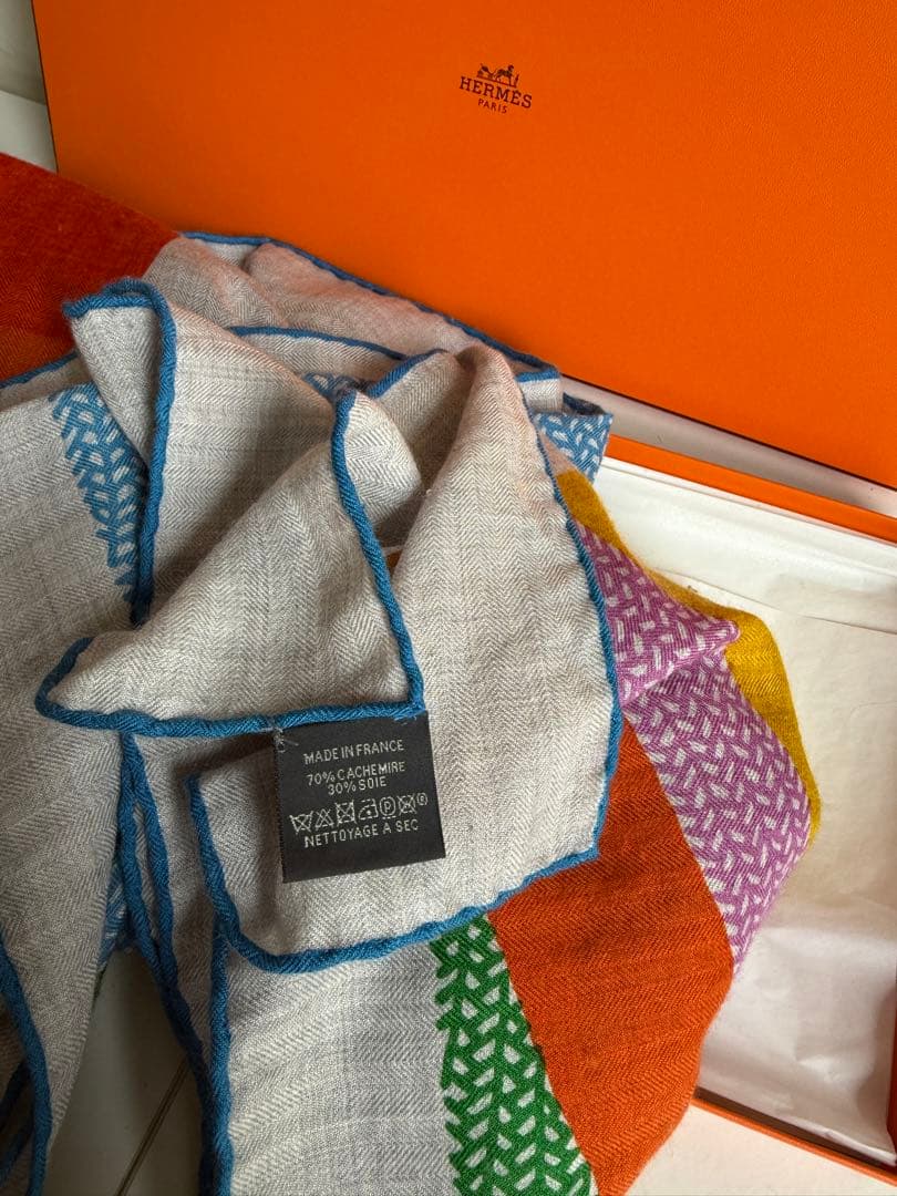 エルメス　カレジェアン　140 カシミヤ　モン・プルミエ・ギャロップ