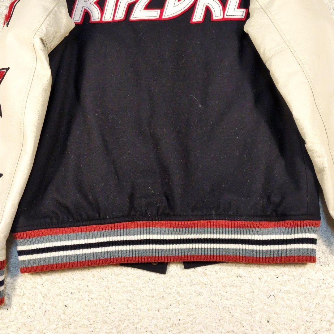 値下げ中1-42 RIPCURL スタジャン　袖レザー　ワッペン