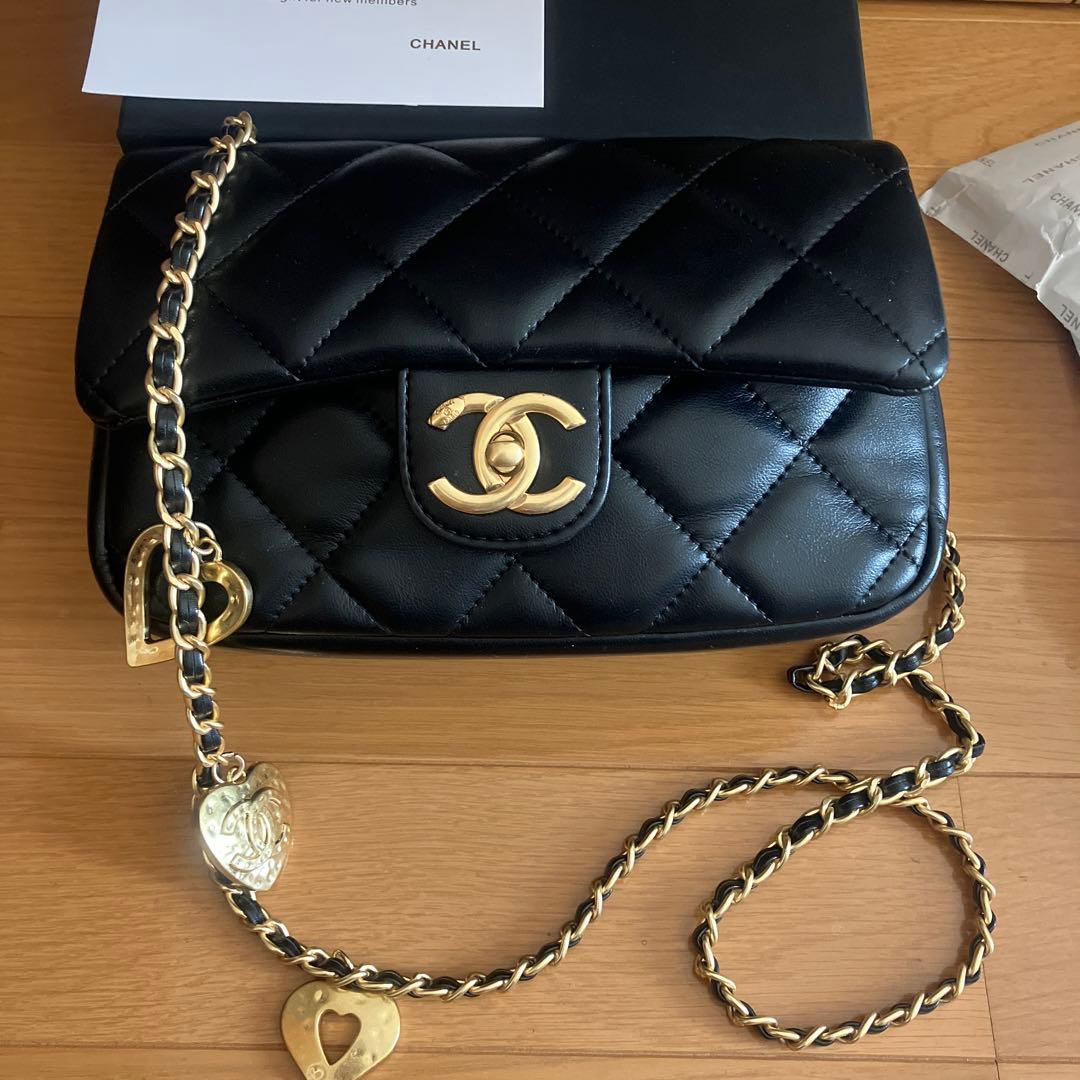 CHANEL ショルダーバッグ ハートチャーム ノベルティ - メルカリ
