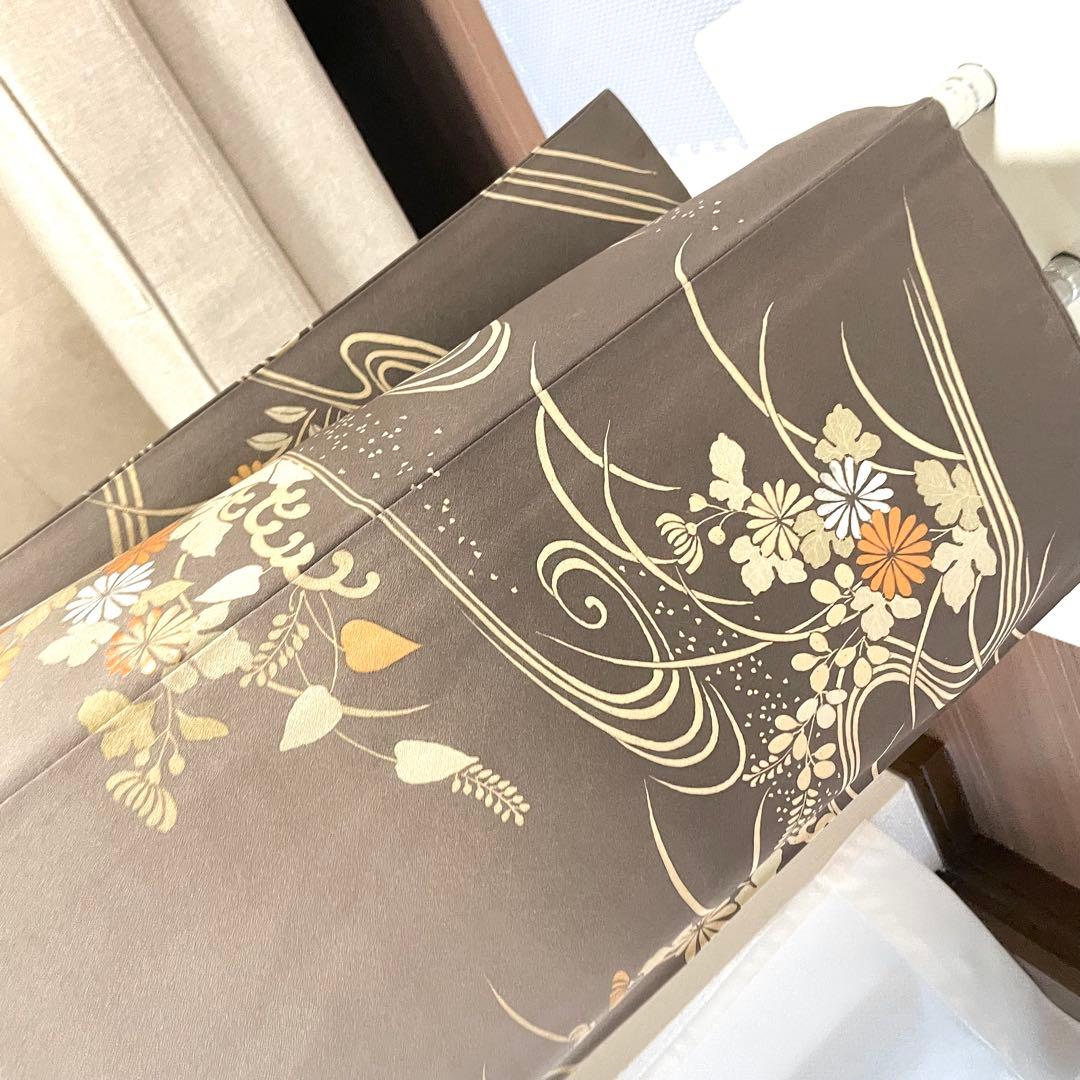 グレージュ 刺繍 4点 フルセット 訪問着 入学式 卒業式 入園式 春 秋 冬